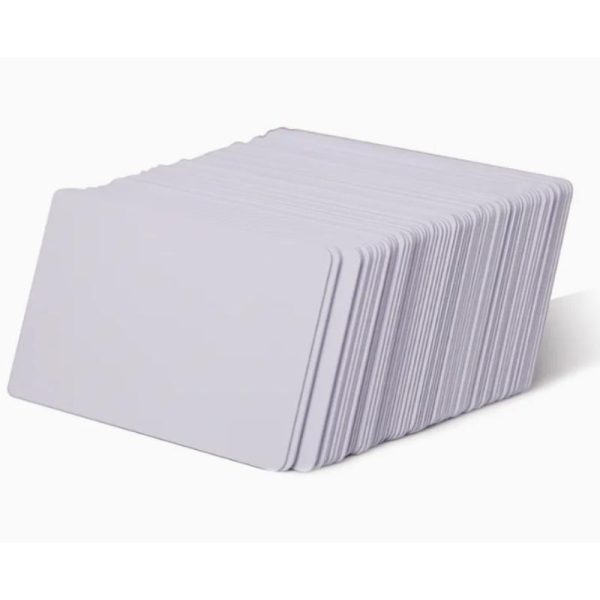 CARTE PVC BLANCHE VIERGE ISO CR-80