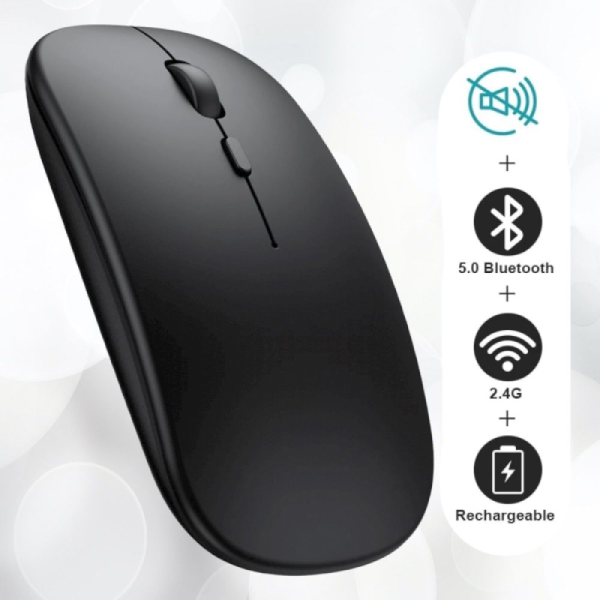 SOURIS SANS FIL RECHAREABLE AP 1000 BLEUTOOTH + 2.4G