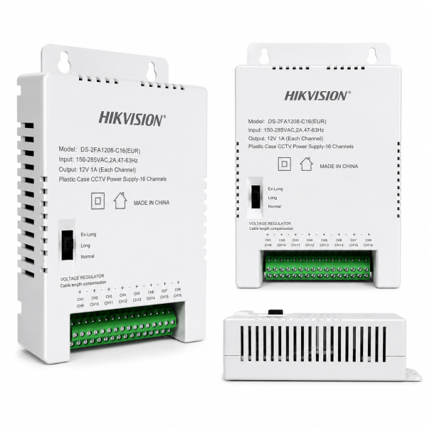 Mini Bloc d’Alimentation Hikvision 16 Ports