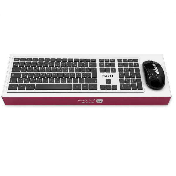 CLAVIER SOURIS SANS FIL HAVIT KB262